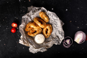 Фото Кольца кальмаров в пивном кляре