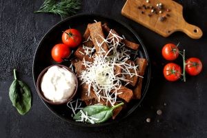 Фото Ржаные гренки с сыром